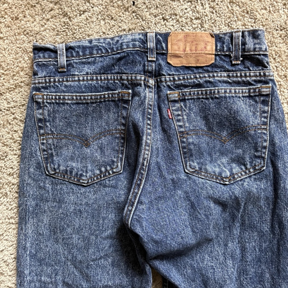 Vintage 90s Levi's Acid Washed Denim Jeans Men's 31x29 USA Made - Picture 2 of 9